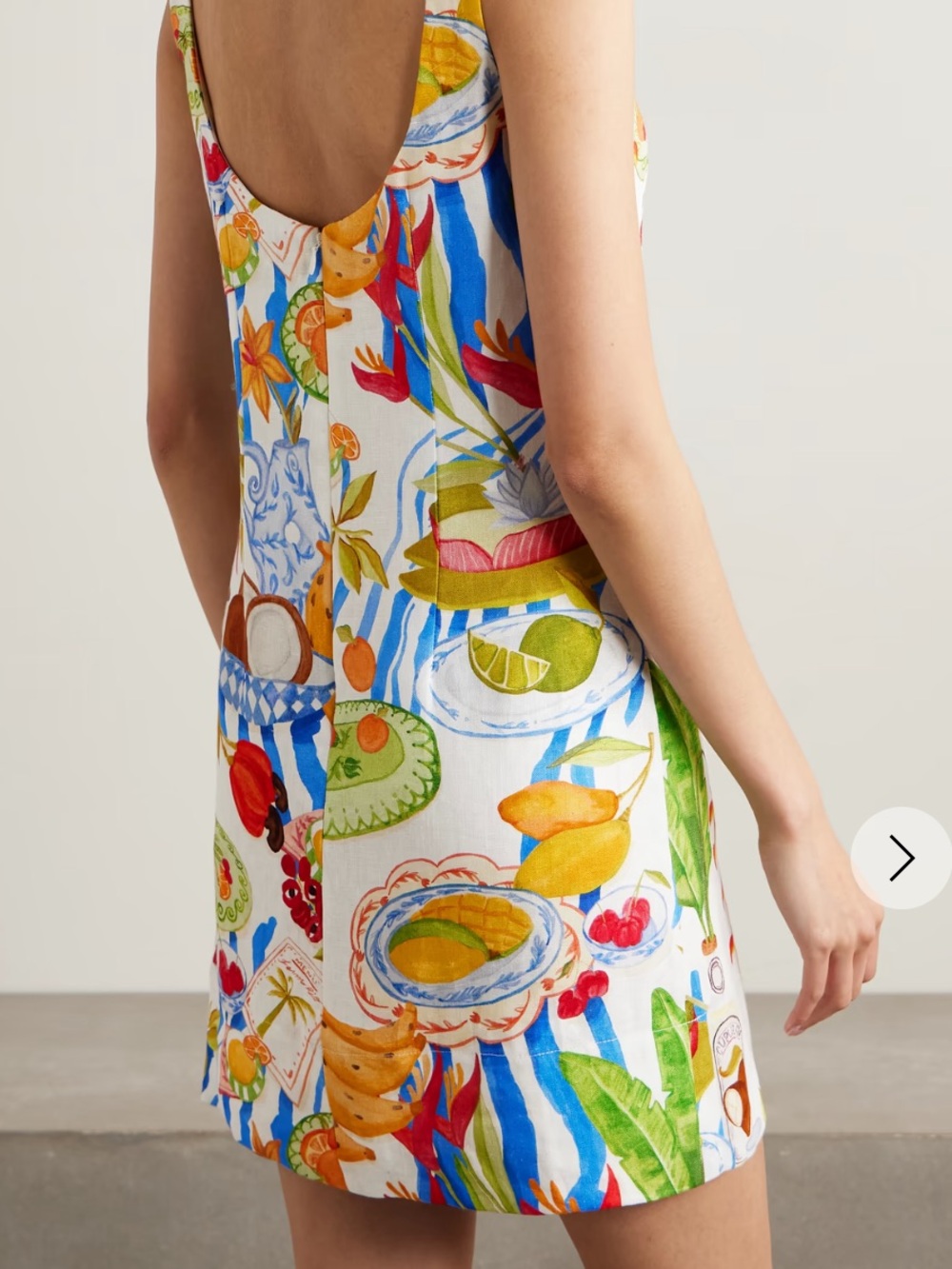 FARM Rio White Multicolor Fruit-Print Mini Dress - Picture 10 of 11